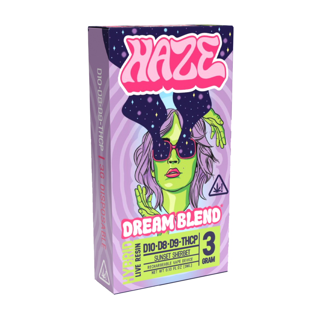 Haze Dream Blend Live Resin Disposable Vape SUNSET SHERBET – 3 GRAMS