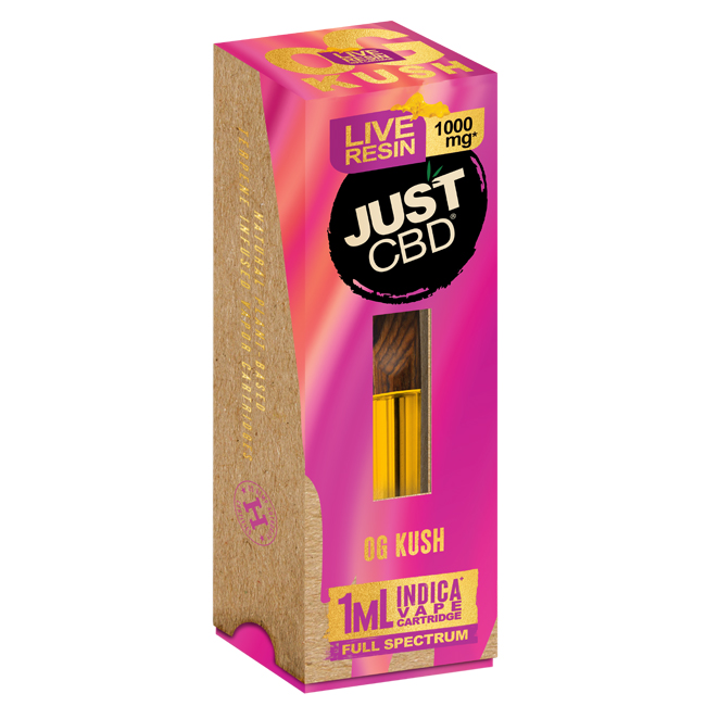 1000mg OG Kush Live Resin CBD Vape Cartridges